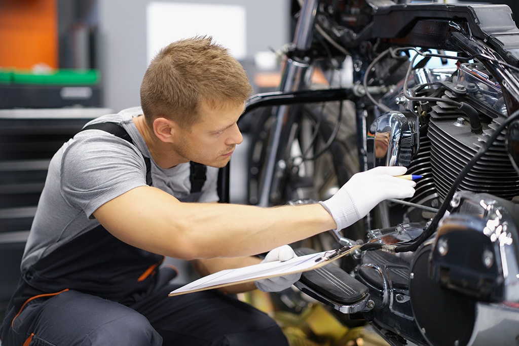 Entretien général de la moto